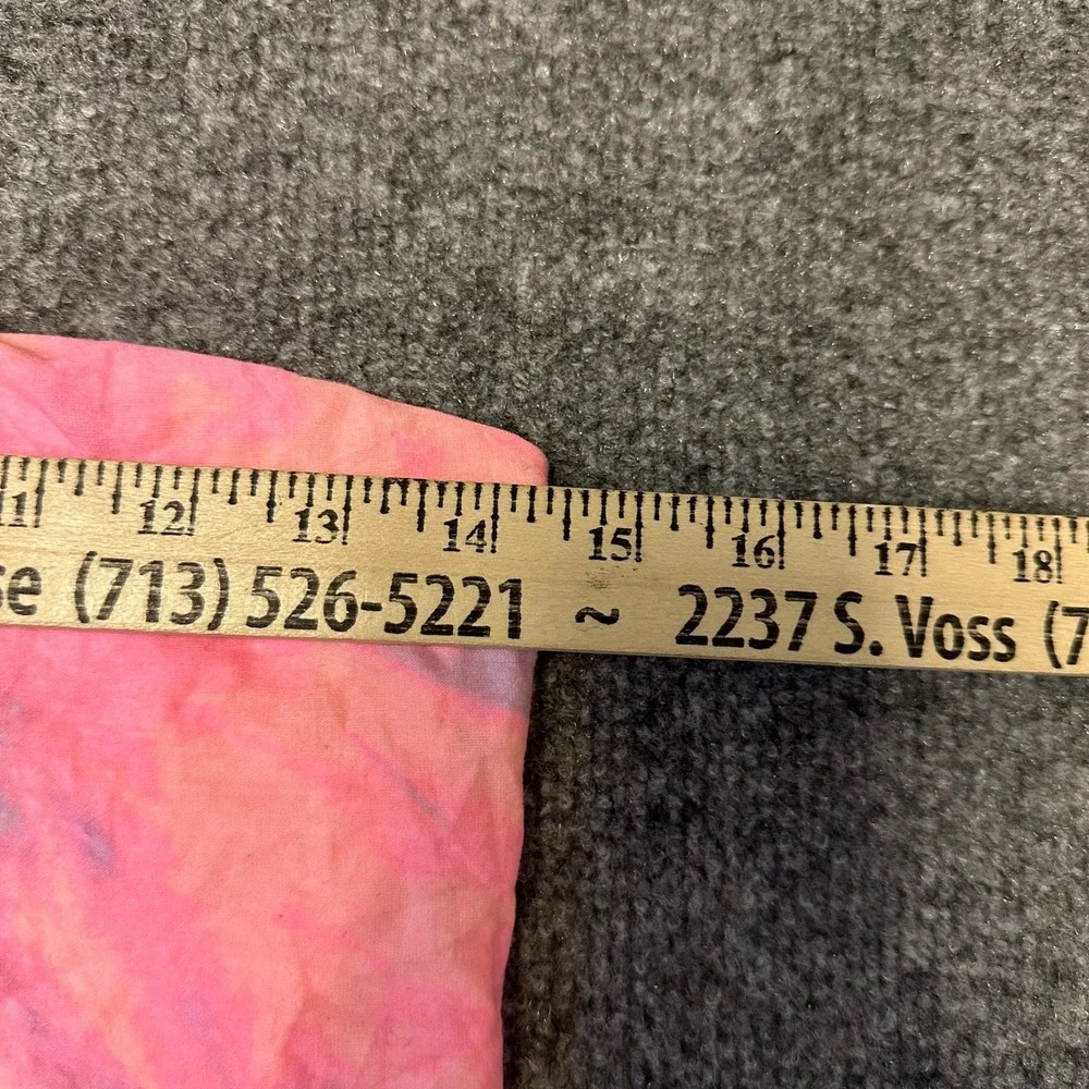 PINK Tube Top Womens Size L Pink Purple Tie Dye Strapless Cropped Stretch Summer